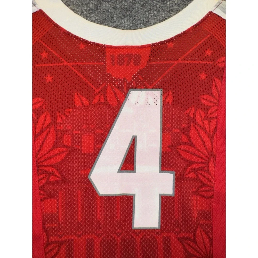 Nike Elite Ohio State Buckeyes Basketball Jersey Youth M 12/14 Red #4 NCAA
